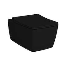 VitrA Metropole Rim-ex Asma Klozet Mat Siyah 56 Cm 7672b083-0559 Beyaz