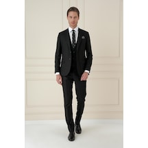Efor Tk 910 Slim Fit Siyah Spor Takım Elbise Siyah