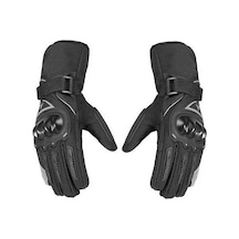 Fortunelane Kış Motosiklet Eldiveni - Gece Yansıtan, Dokunmatik Ekranlı, Su Geçirmez Siyah-2xl