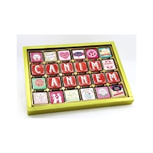 Dark Brown Canım  Annem Özel Kutuda Madlen Çikolata 72 Adet