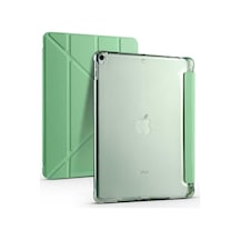 Apple Uyumlu iPad 10.2 8.nesil Kılıf Zore Tri Folding Kalem Bölmeli Standlı Kılıf Kapaklı Kılıf