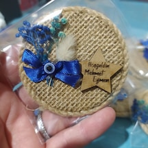 Lavinta54 Kişiye Özel Ahşap Jüt Magnet-mıknatıslı 10lu Paket
