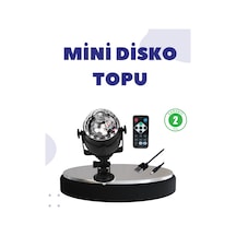 Hubrendy Tekno Ses Duyarlı Mini Disko Küre Lamba AÇIK GRİ KAHVE KARIŞIMI