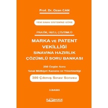 Marka Ve Patent Vekilliği Sınavına Hazırlık Çözümlü Soru Bankası 3. Tıpkı Baskı
