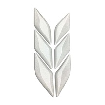 Araç Otomobil Motosiklet Bisiklet Reflektif Beyaz 6 Parça Çok Amaçlı 3d Sticker