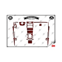 Mercedes W 210 1995-2002 Torpido Konsol Trim Göğüs Maun Kaplama Set 32 Parça Maun