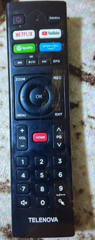 Powermaster Telenova Netflıx - Youtube - Spotify - Prime Video Tuşlu Ses Komutsuz Lcd Led Tv Kumanda