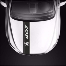 Peugeot 407 İçin Uyumlu Aksesuar Oto Kaput Şerit Sticker