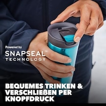 Huron Snapseal Termos Bardak 470 Ml Gri Açık Beyaz
