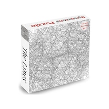 Bgraamiens Puzzle-the Lines -1000 Parça Siyah Beyaz Basit Moda Mücadelesi Mavi Tahta Yapboz