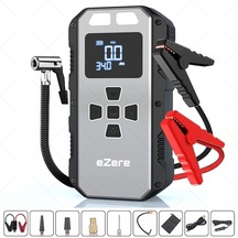 Ezere 4 İn1 8000mah Lastik Sisirme Pompası Ve Starter Akü Takviye Seti- 5775