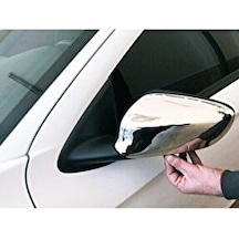 Citroen C4 Cactus Krom Ayna Kapağı 2 Parça 2014-2019 Paslanmaz Çelik