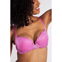 G.colors Balconette Foam Push Up Bra, Koyu Pembe Konforlu Ve Şık Sütyen Çok Renkli