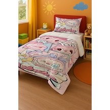 Labubu Tek Kişilik Yorgan Ve Yastık Kılıfı 150x220 Labubu2