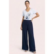 Casual Mavi Penye T-shirt Mavi Casual Mavi Penye T-shirt Mavi