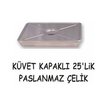 Metal Küvet Kapaklı 25  Lik Çok Renkli