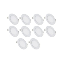 Ct 5147 10 Adet 12 Watt Slim Led Panel Beyaz Işık Metal Kasa Diğer