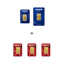Nadir Gold 24 Ayar 15,5 Gram Altın 1 Ad 10 Gram Altın + 1 Ad 2,5 Gram Altın + 3 Ad 1 Gram Altın