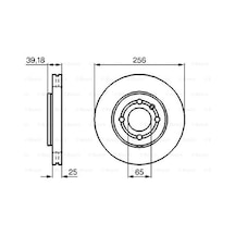 Volkswagen Polo 1.4 1999-2002 Bosch Arka Disk 2 Adet