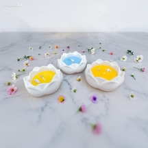 3'lü Lotus Çiçeği Mum
