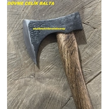 Güven Çelik Dövme Balta Karbon Çelik Balta Kamp Baltası El Yapımı Balta 1100gr 40cm