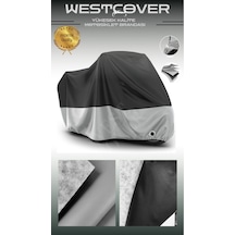 Triumph Tiger Uyumlu Yüksek Kalite Vinlex Motosiklet Brandası,örtüsü Gri Siyah