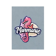 Marmaris Temalı Magnet Ahşap Lazer Kesim 3 Boyutlu Buzdolabı Süsü