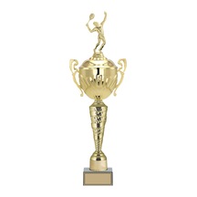 Odak Kupa - Figürlü Kupalar - Tenis Erkek Figürlü Kupalar Fg-090 B - 62 Cm Altın - Beyaz