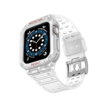 Newface - 31 - Apple Watch 42mm Kr401 Silikon Kordon - Edntrend - - Şeffaf