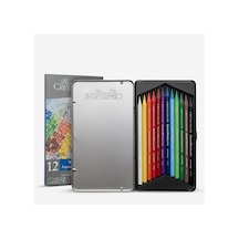 Cretacolor Aqua Monolith Ağaçsız Sulandırılabilir Boya Kalem Seti 12 Renk Metal Kutu 25012