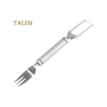 Salata Kavun Kesici Yeniden Kullanılabilir Dilimleme Malzemesi Güvenlik Uygun Hızlı Güvenli Kavun Meyve Kesici Dilimleme Mutfak Alet Gümüş