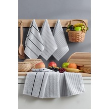 Formeya Sophia 6'li 30x50 Cm Mutfak Havlusu Seti Açık Gri Çok Renkli
