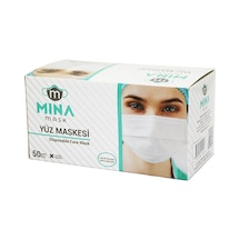 50pcs Beyaz Cerrahi Yüz Maskesi Go-53-vice