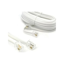 Telefon Kablo, Rj11 Bağlantı, 2 Pin Telefon Fax Kablosu 1 Metre