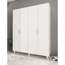 Sedef Portmanto Vestiyer Ayakkabılık Beyaz140 cm