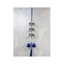 3 Adet Metal Nazar Boncuğu Çan 41 Cm Dekoratif Duvar Çanı, Nazar Süsü Ve Kapı Asması, Evil Eye Bell