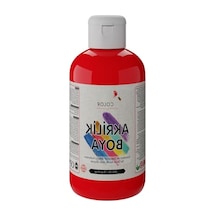 250gr Kırmızı Akrilik Boya - Yüksek Kalite 0,15 L