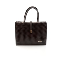 Kahve Baskı Detaylı Kadın El Çantası C06004221810