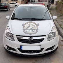 Opel Corsa D 2006-2014 Uyumlu H Lip Esnek Ön Lip 2 Parça Karlık Ön Ek Tampon Altı Dill