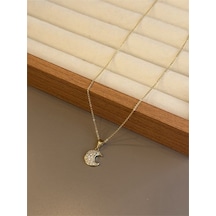 Xuping Hilal Kolye - Altın 77654209