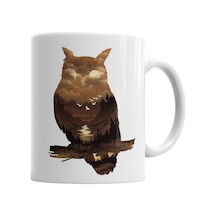 Owl Sunset Baykuş Kupa Bardak Porselen Karışık