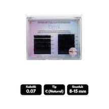 Misyul 0.07c Natural Kıvrım Çek Bırak 12'li Doğal İpek Kirpik
