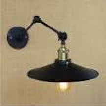 Mylights Retro Rustik Üç Mafsallı Rustik Akrobat Aplik 23 Cm En Siyah