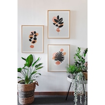 Artavessa Gerçek Ahşap Çerçeveli 3 Parça 3D Poster Tablo Seti - 3DARTSOHOSET116