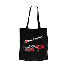 F1 Audi Sport Siyah Kanvas Bez Çanta Siyah