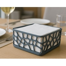 Modern Geometrik Desenli Peçetelik - 3d Yazıcı Tasarımı Dekoratif Sofra Düzenleyici