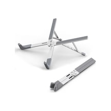 Sones Ls-001 Taşınabilir Katlanır Dizüstü Bilgisayar Isı Dağılımı Artırıcı Tutucu Gümüş