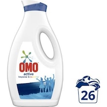 Omo Active Beyaz ve Renkliler için Sıvı Çamaşır Deterjanı 26 Yıkama 1690 ML