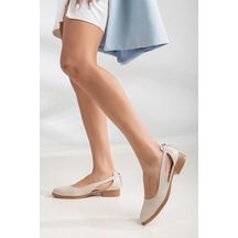 Volpen Cilt Kısa Topuk Ayakkabı Mint Yeşil Bej