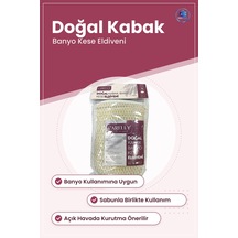 Doğal Kabak Lifli Kese Eldiveni Banyo Lifi Süngeri Vücut Temizlem